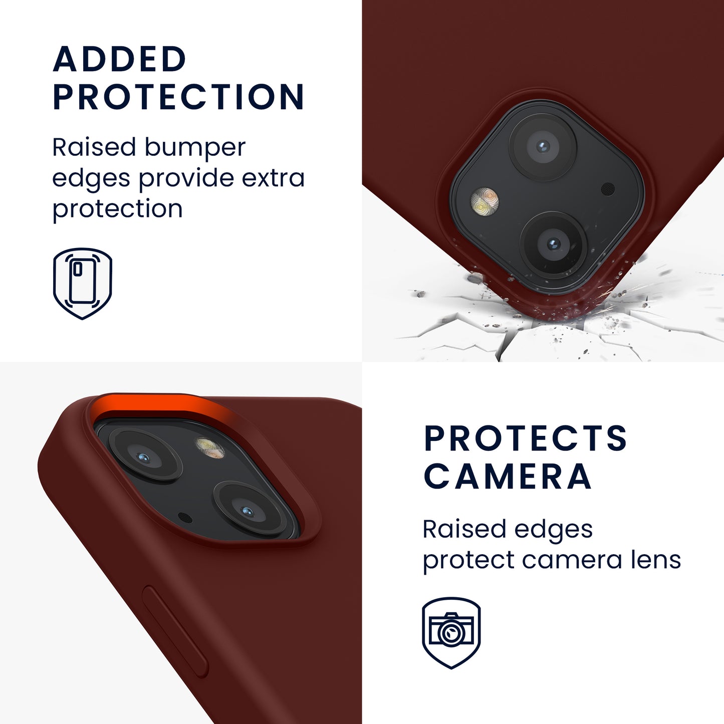 kwmobile Phone Case for iPhone 13 mini Case, for iPhone 13 mini Cover - Silicone Case - Wireless Charging