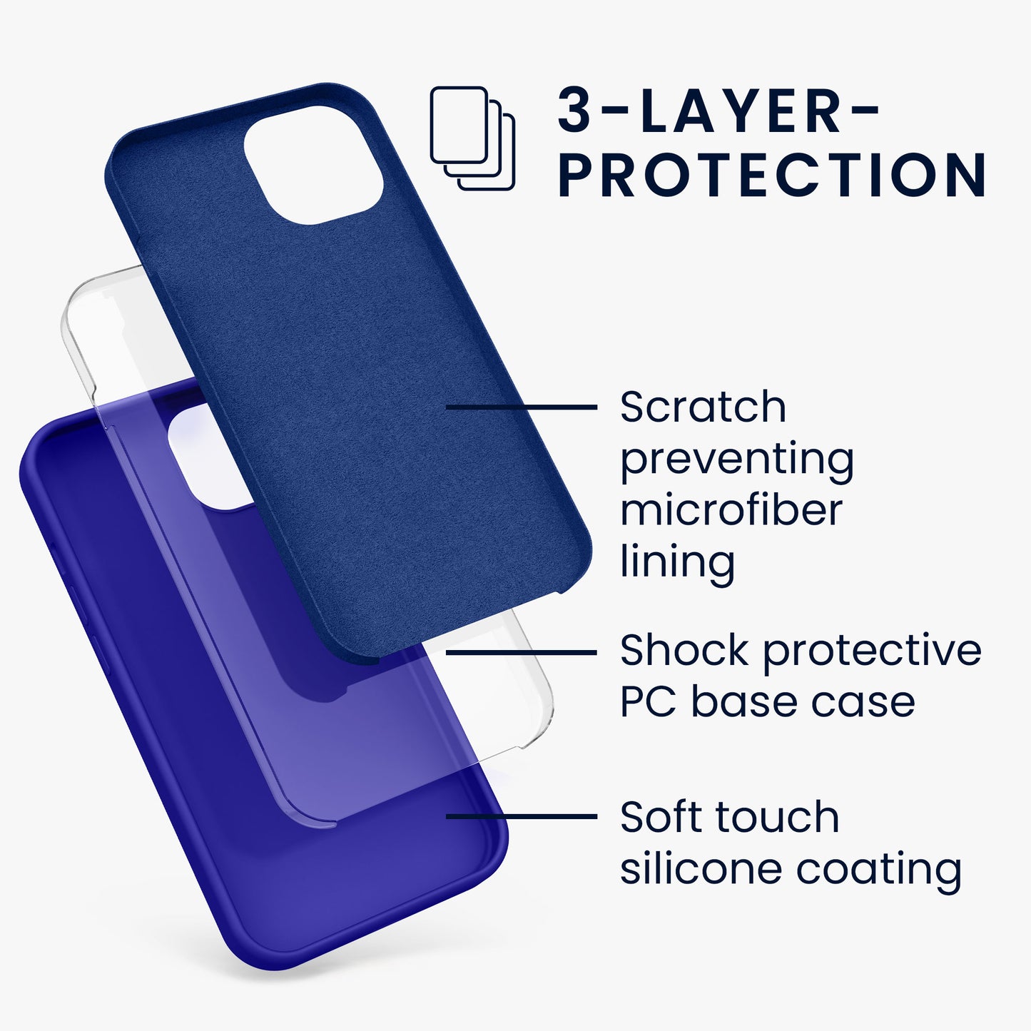 kwmobile Phone Case for iPhone 13 - Wireless Charging