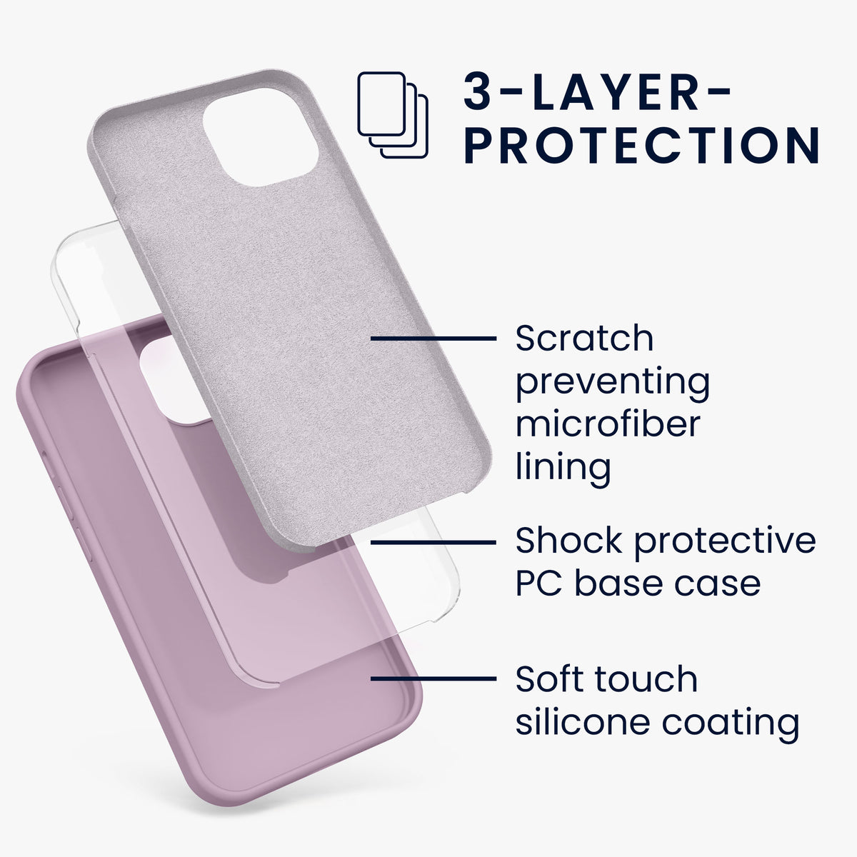 kwmobile Phone Case for iPhone 13 - Wireless Charging