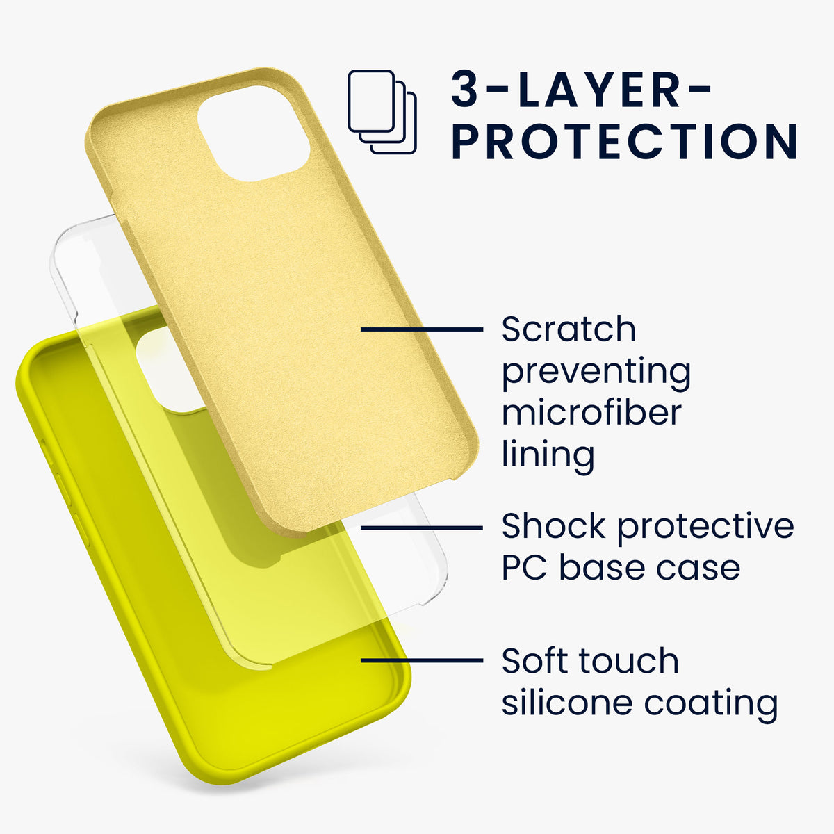 kwmobile Phone Case for iPhone 13 - Wireless Charging
