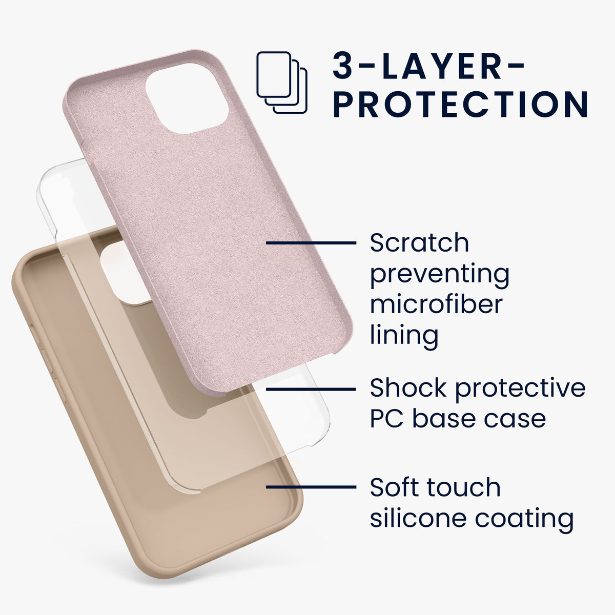 kwmobile Phone Case for iPhone 13 - Wireless Charging