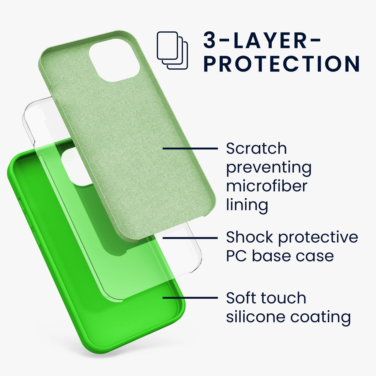 kwmobile Phone Case for iPhone 13 - Wireless Charging