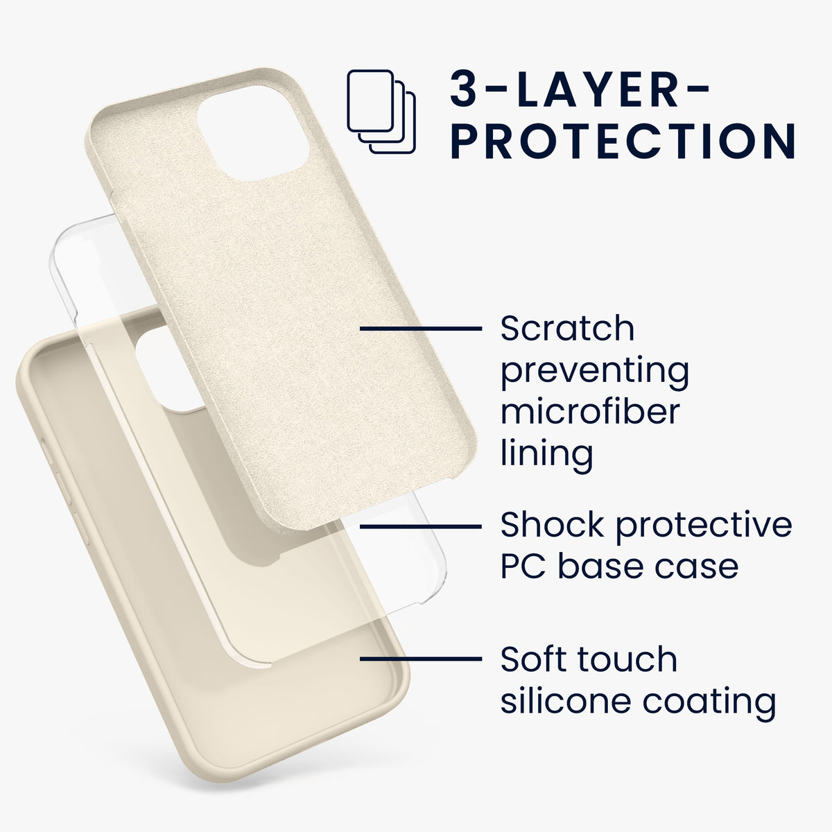 kwmobile Phone Case for iPhone 13 - Wireless Charging