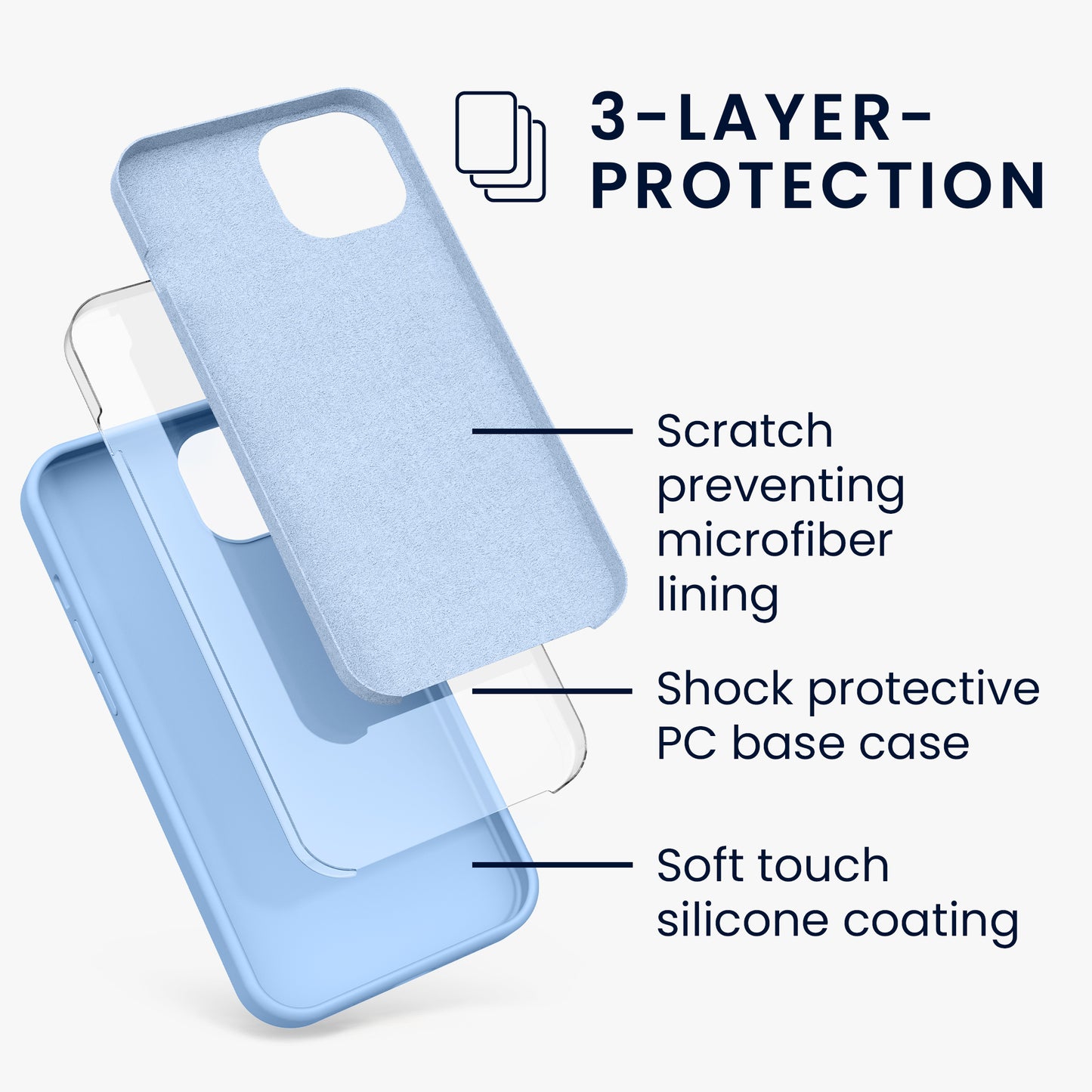 kwmobile Phone Case for iPhone 13 - Wireless Charging