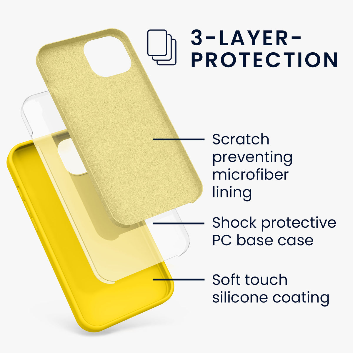 kwmobile Phone Case for iPhone 13 - Wireless Charging