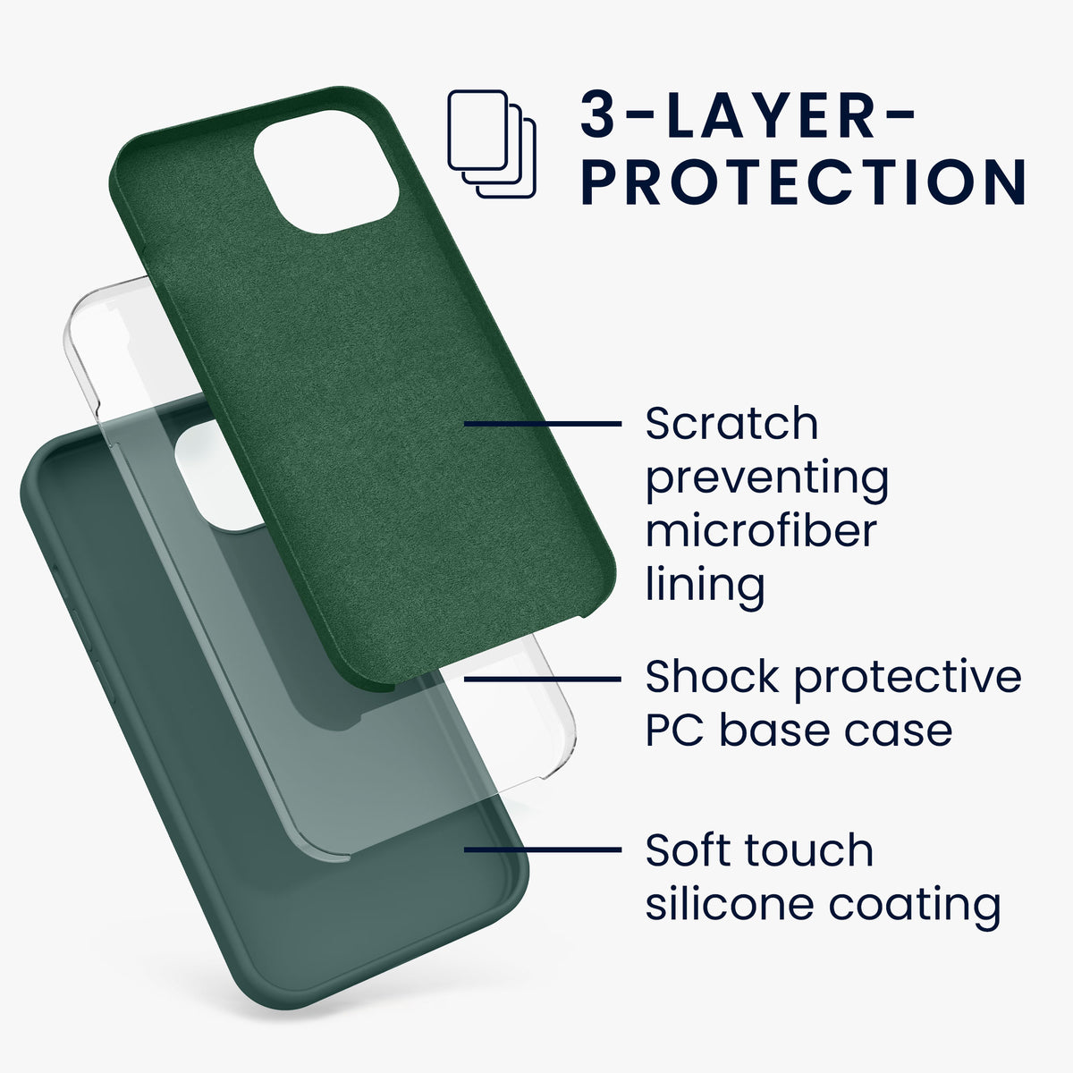 kwmobile Phone Case for iPhone 13 - Wireless Charging