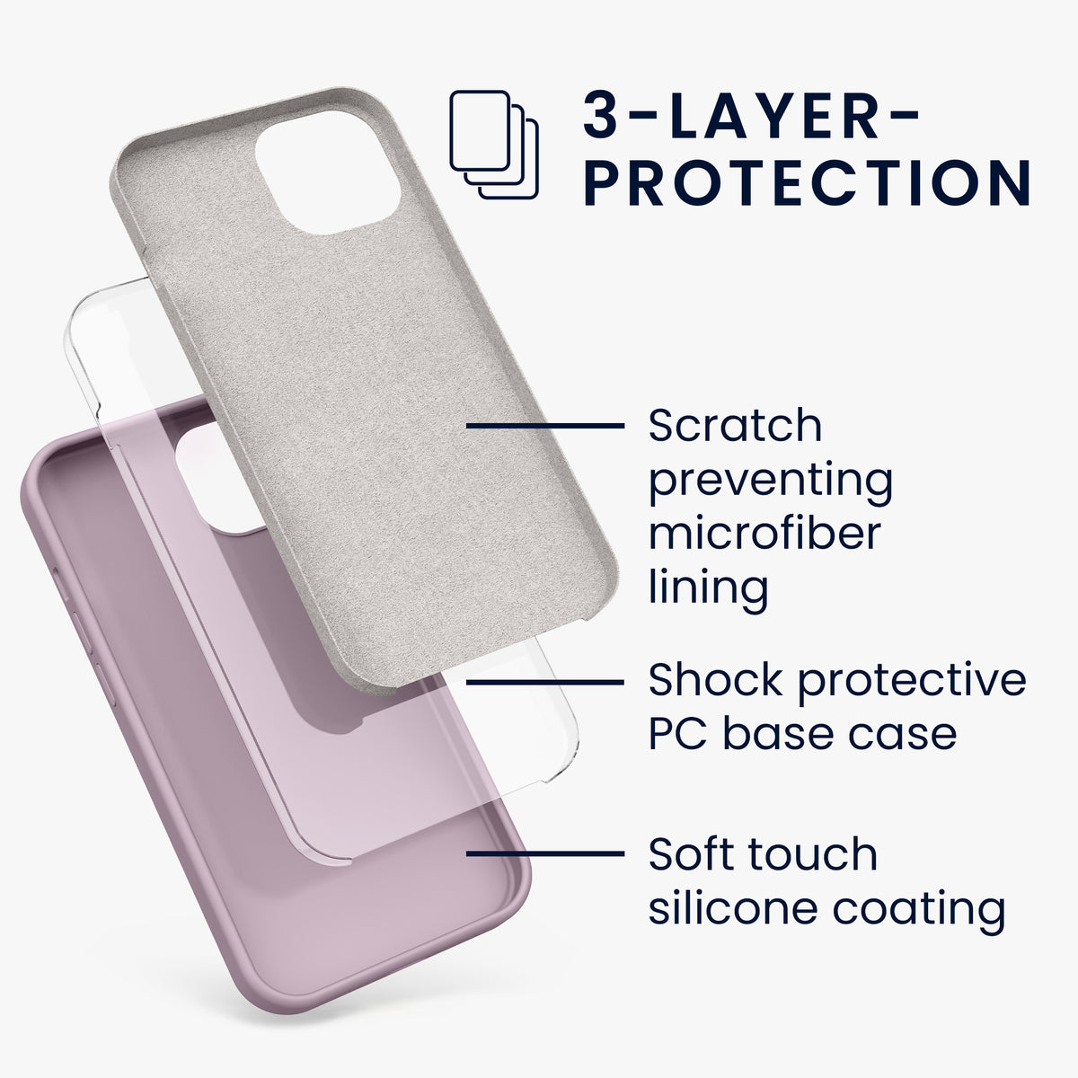 kwmobile Phone Case for iPhone 13 - Wireless Charging