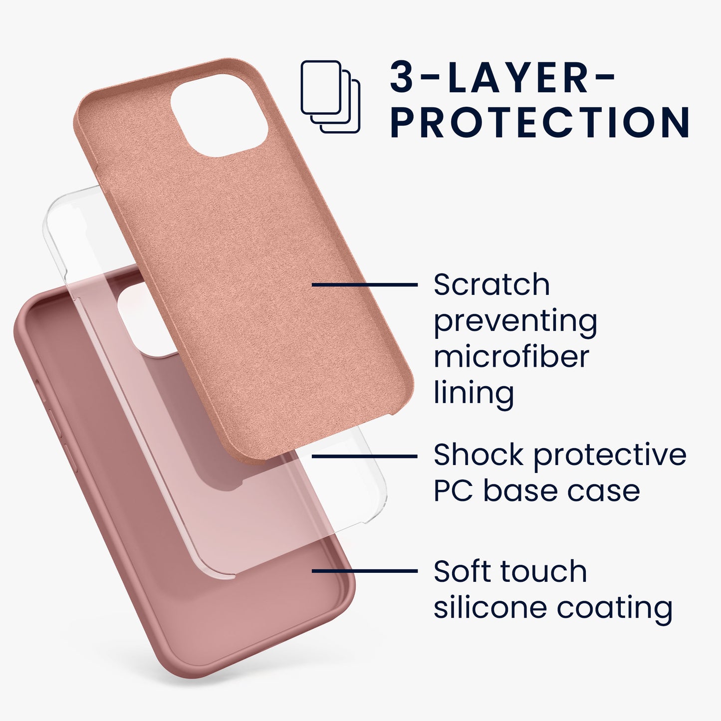 kwmobile Phone Case for iPhone 13 - Wireless Charging