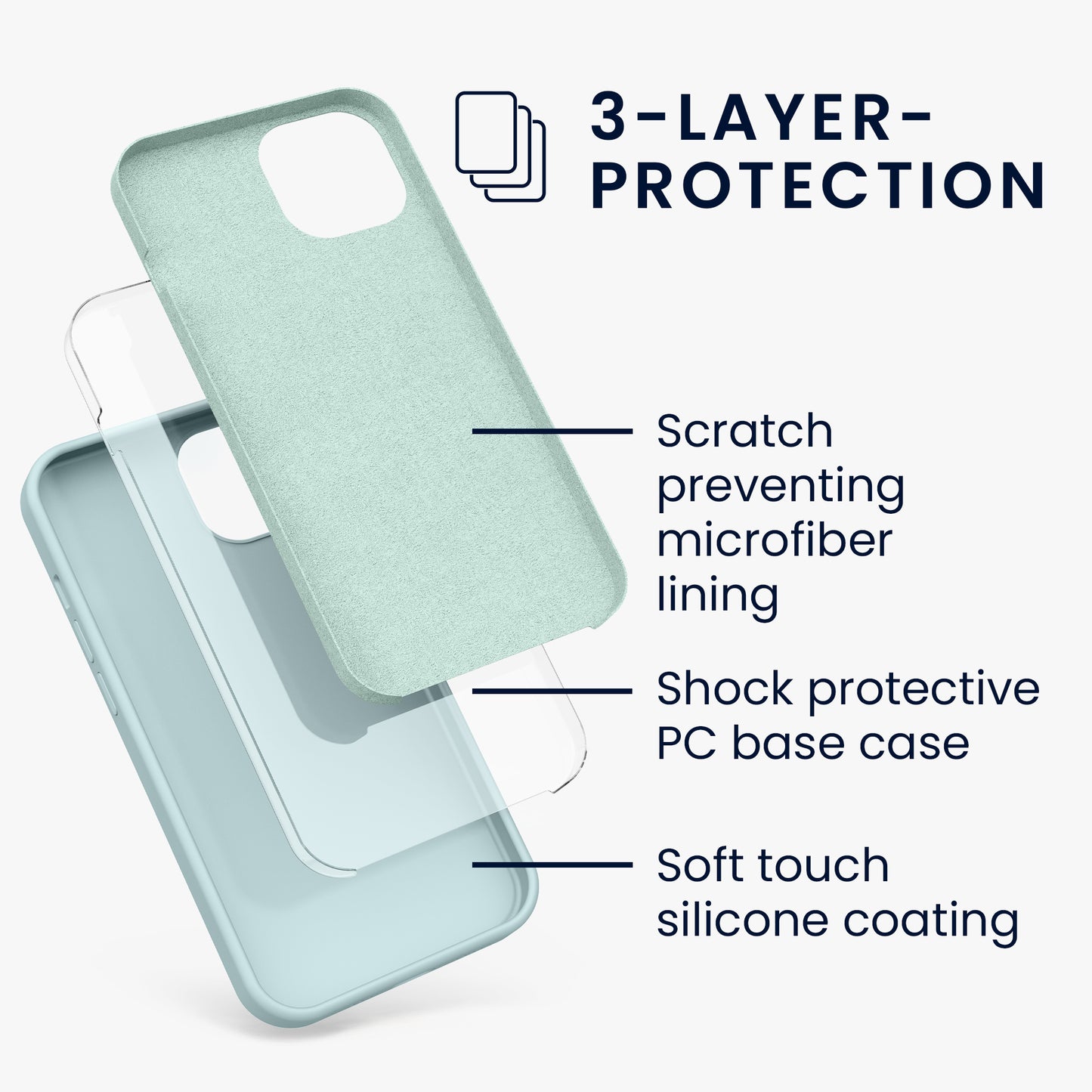 kwmobile Phone Case for iPhone 13 - Wireless Charging