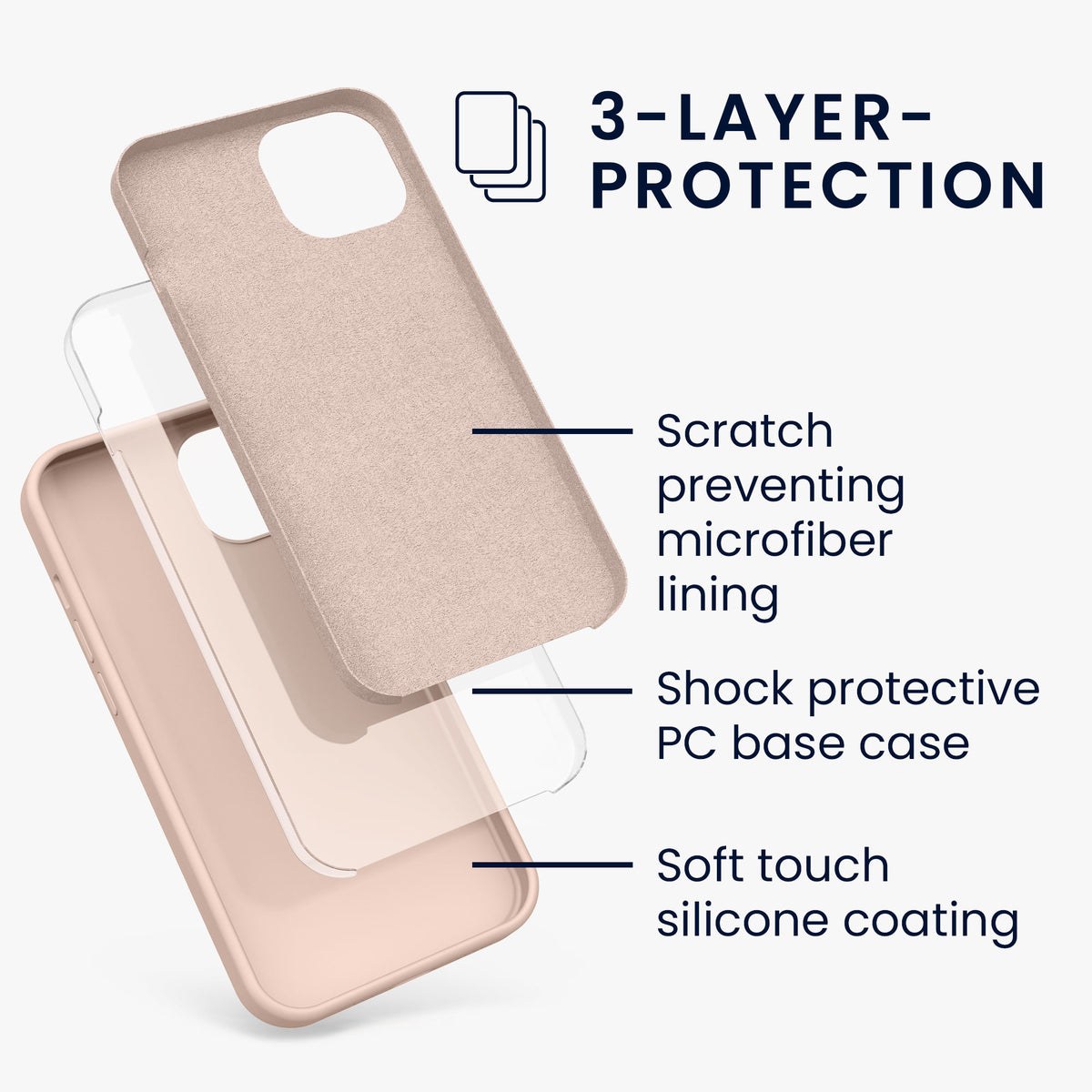 kwmobile Phone Case for iPhone 13 - Wireless Charging