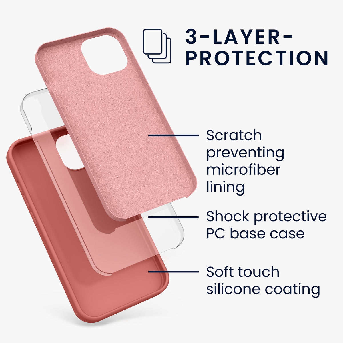 kwmobile Phone Case for iPhone 13 - Wireless Charging