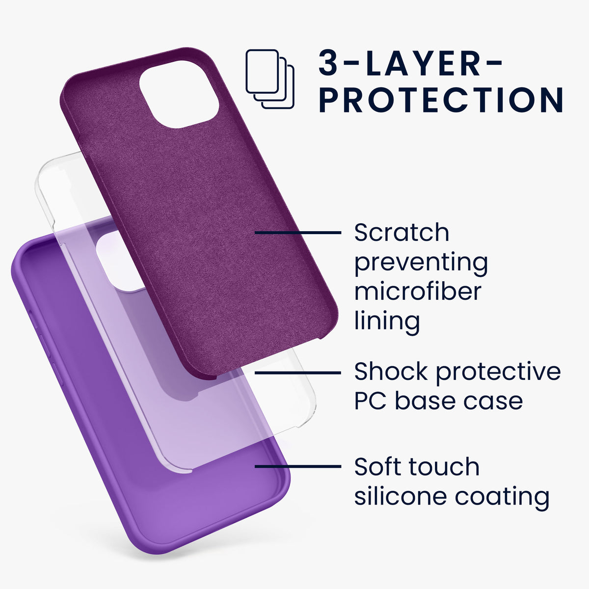 kwmobile Phone Case for iPhone 13 - Wireless Charging