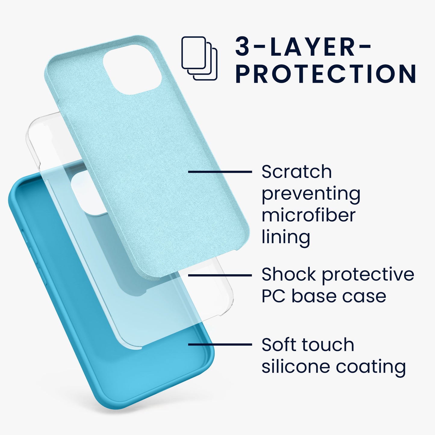 kwmobile Phone Case for iPhone 13 - Wireless Charging