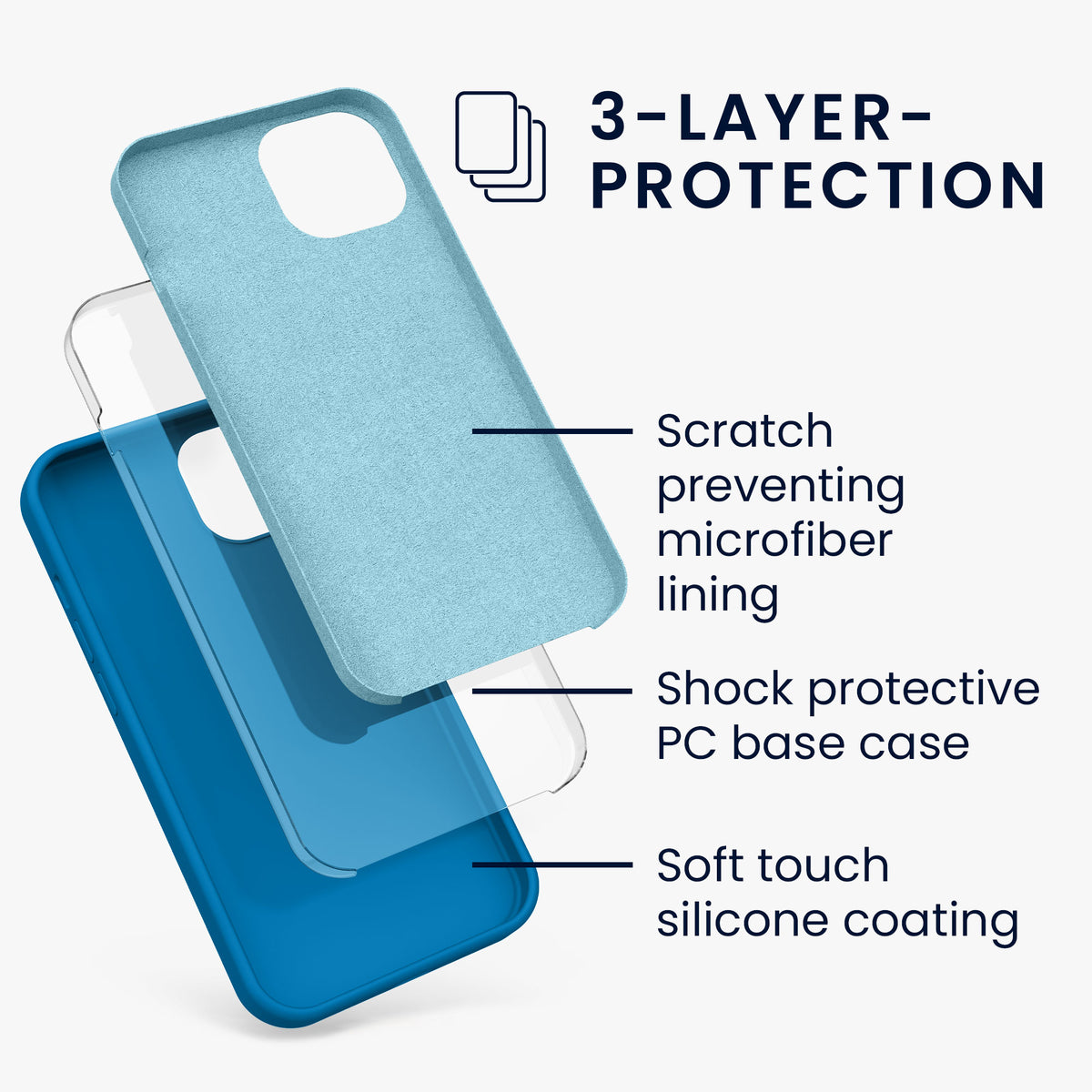 kwmobile Phone Case for iPhone 13 - Wireless Charging