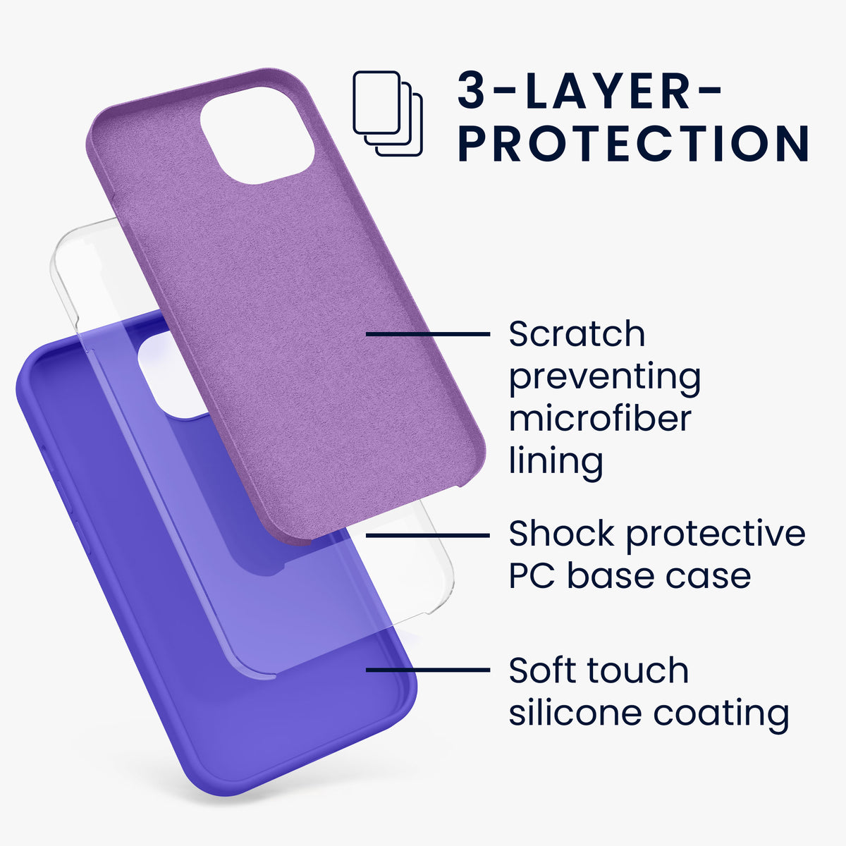 kwmobile Phone Case for iPhone 13 - Wireless Charging