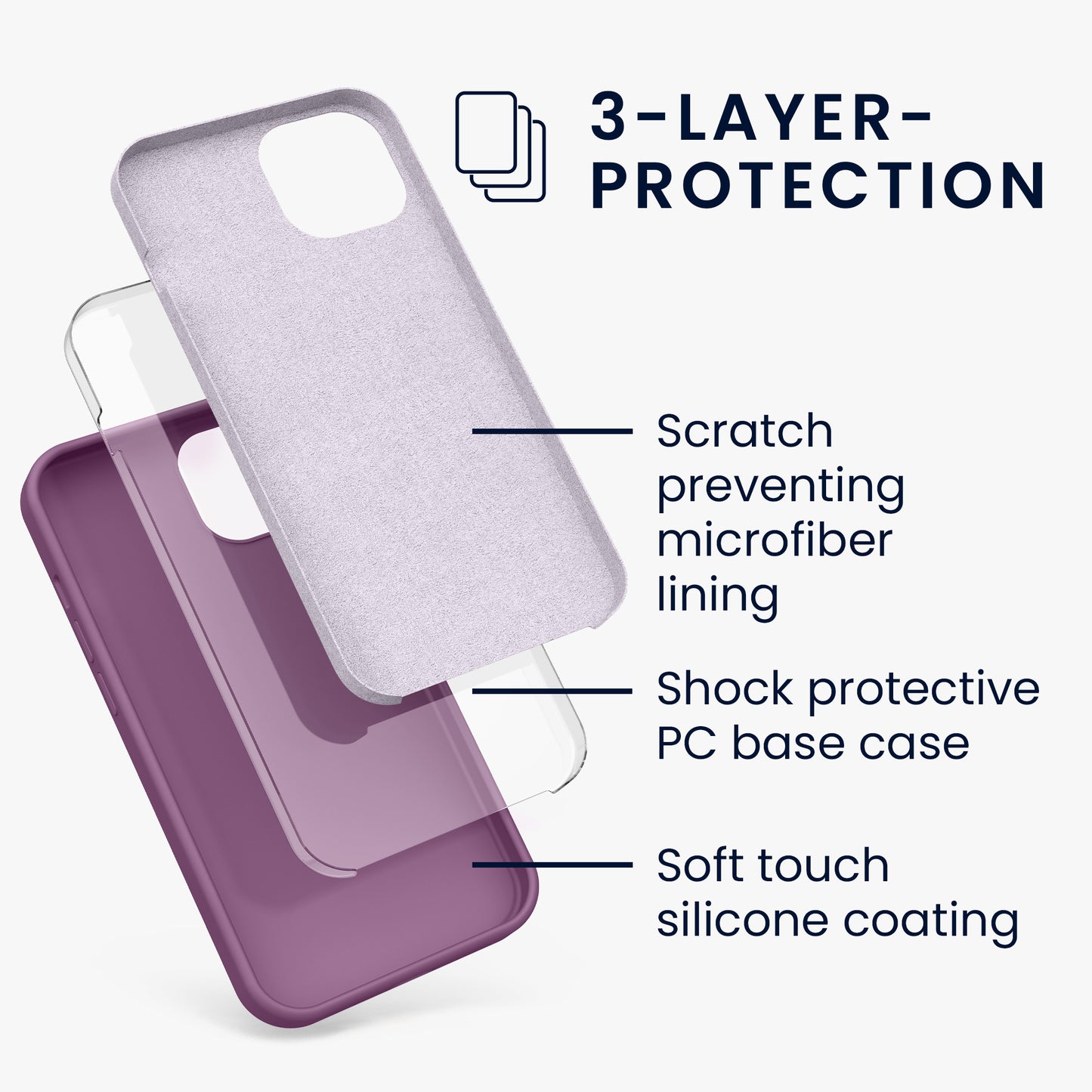kwmobile Phone Case for iPhone 13 - Wireless Charging