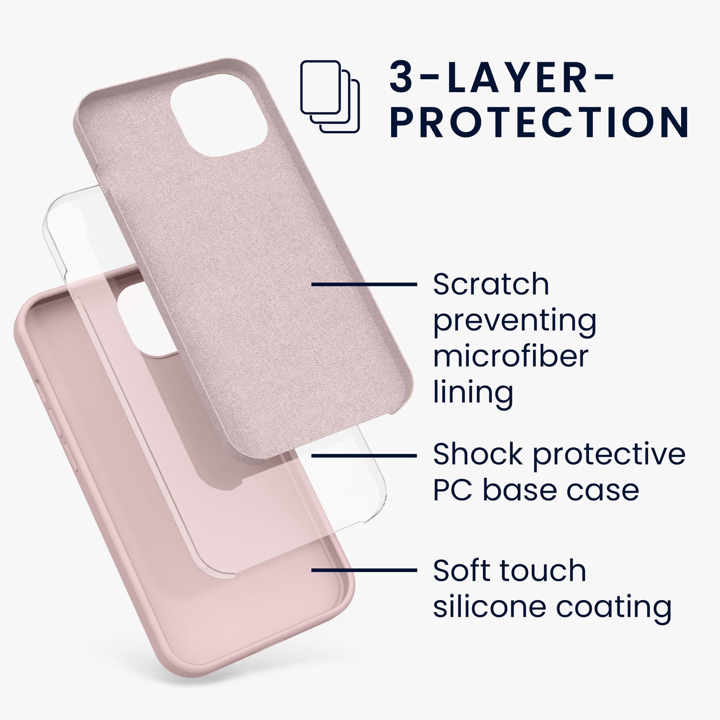 kwmobile Phone Case for iPhone 13 - Wireless Charging