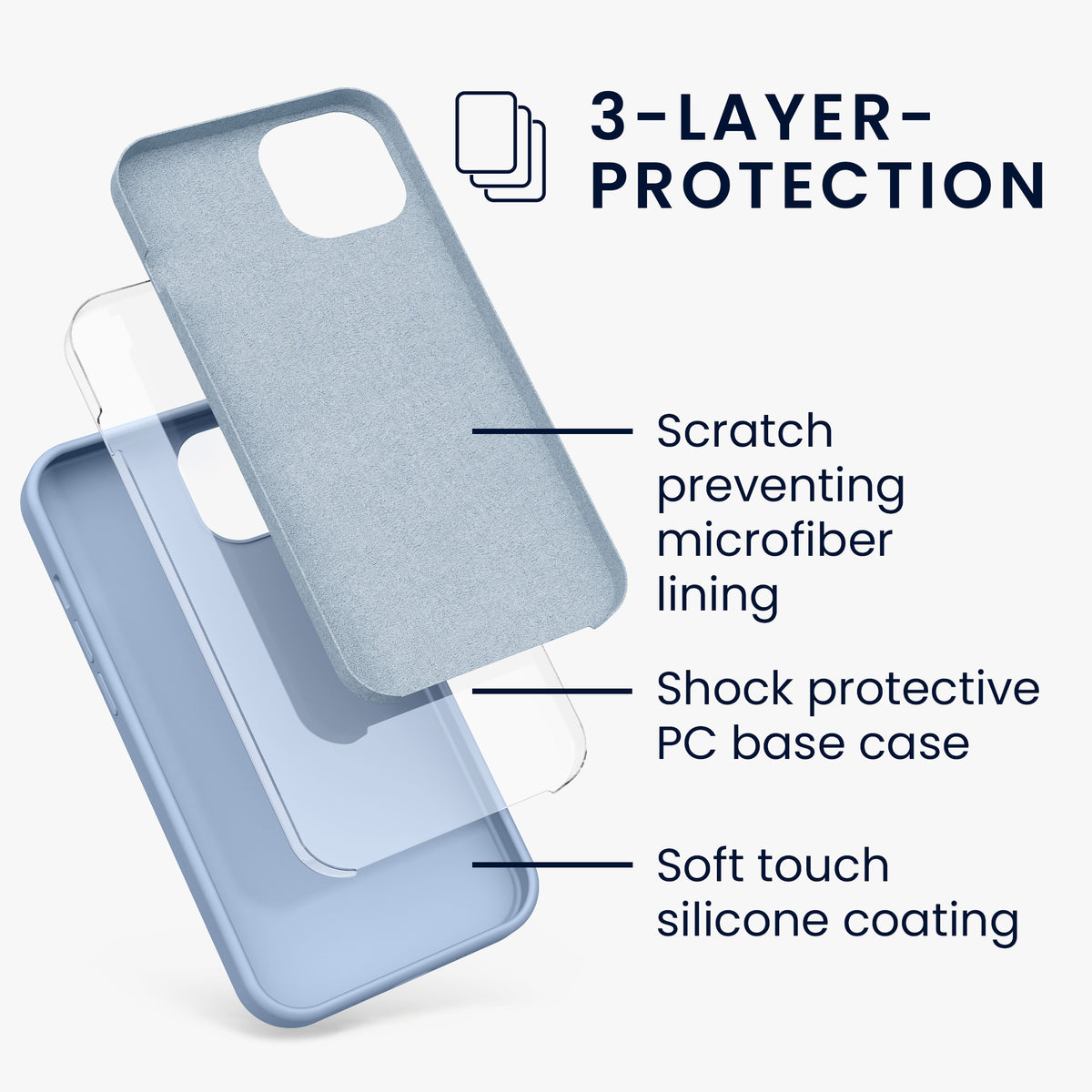 kwmobile Phone Case for iPhone 13 - Wireless Charging