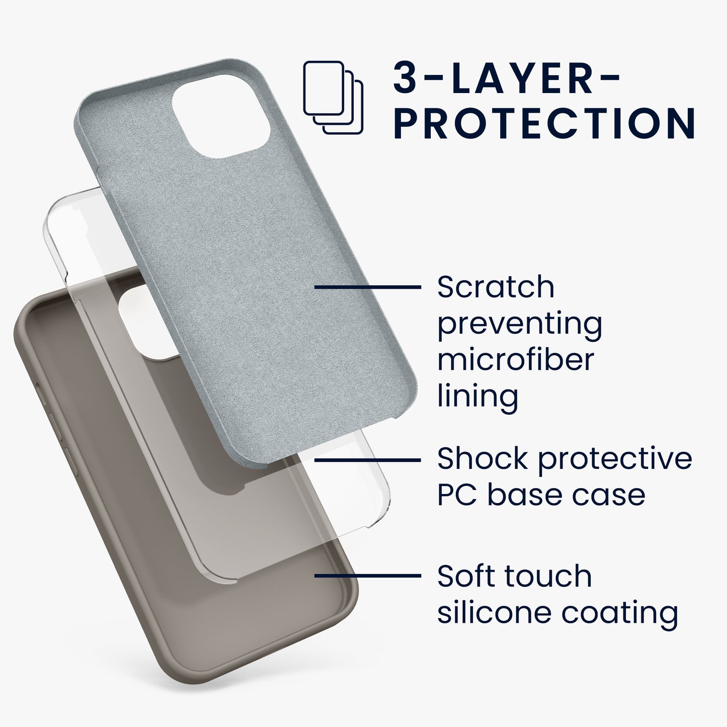 kwmobile Phone Case for iPhone 13 - Wireless Charging