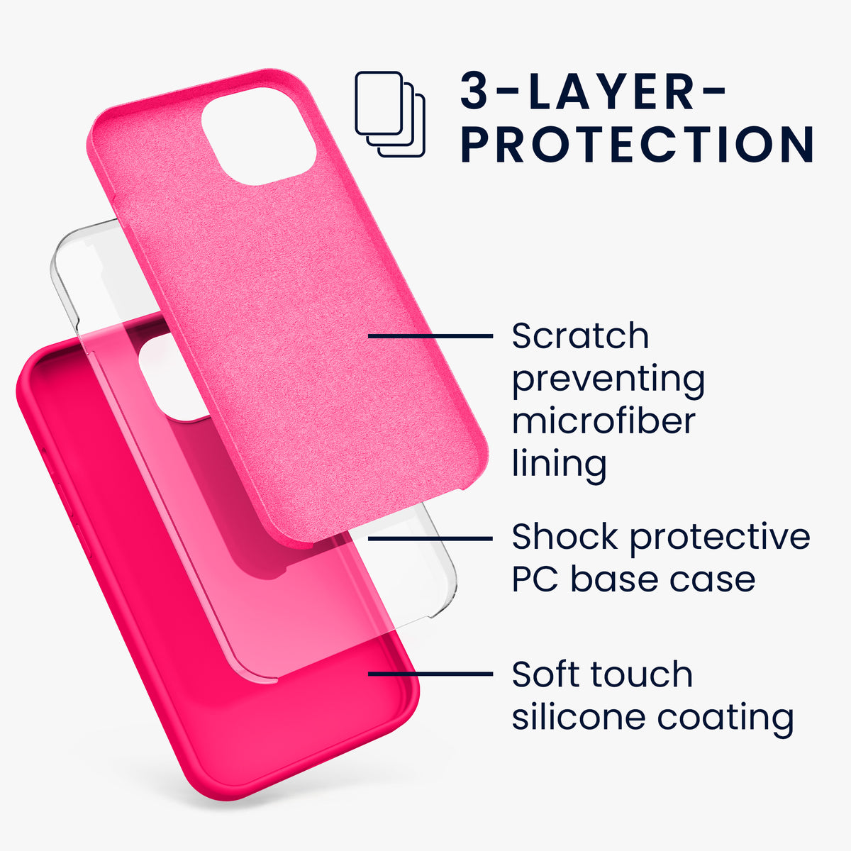 kwmobile Phone Case for iPhone 13 - Wireless Charging