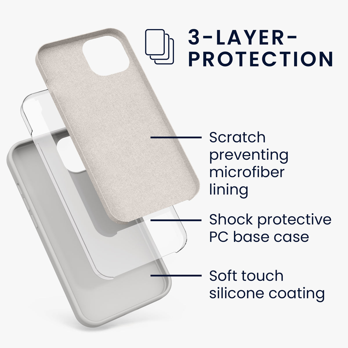 kwmobile Phone Case for iPhone 13 - Wireless Charging