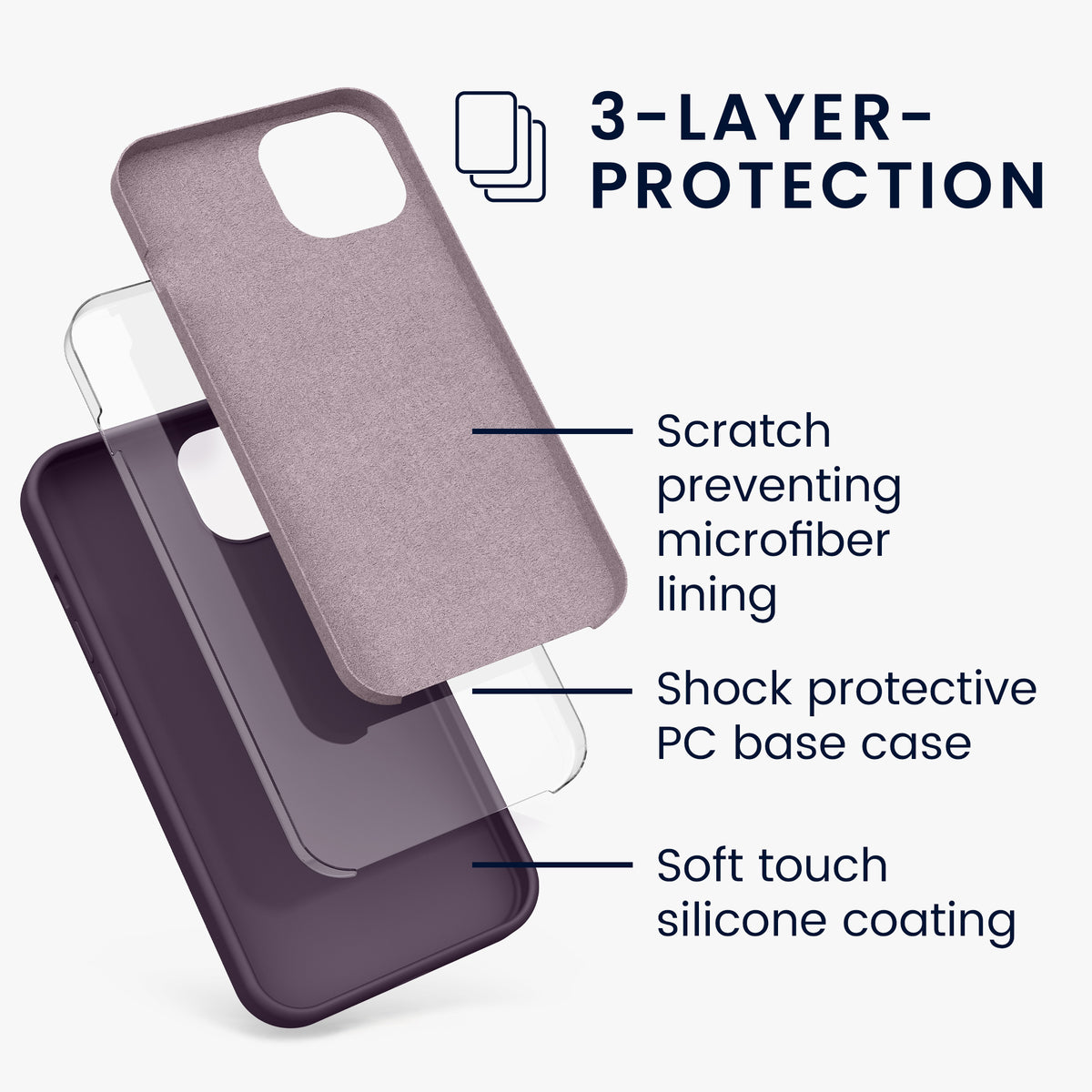 kwmobile Phone Case for iPhone 13 - Wireless Charging