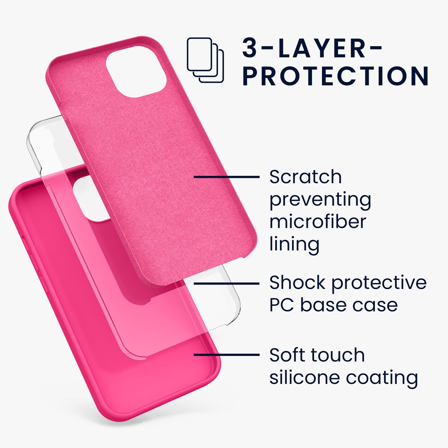kwmobile Phone Case for iPhone 13 - Wireless Charging