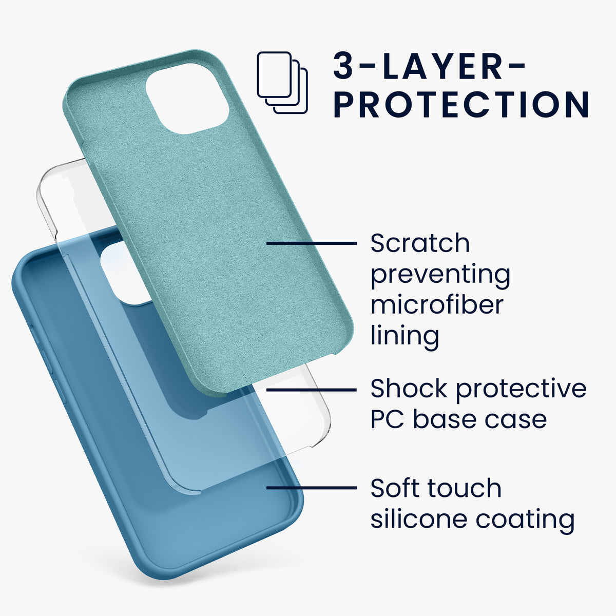 kwmobile Phone Case for iPhone 13 - Wireless Charging