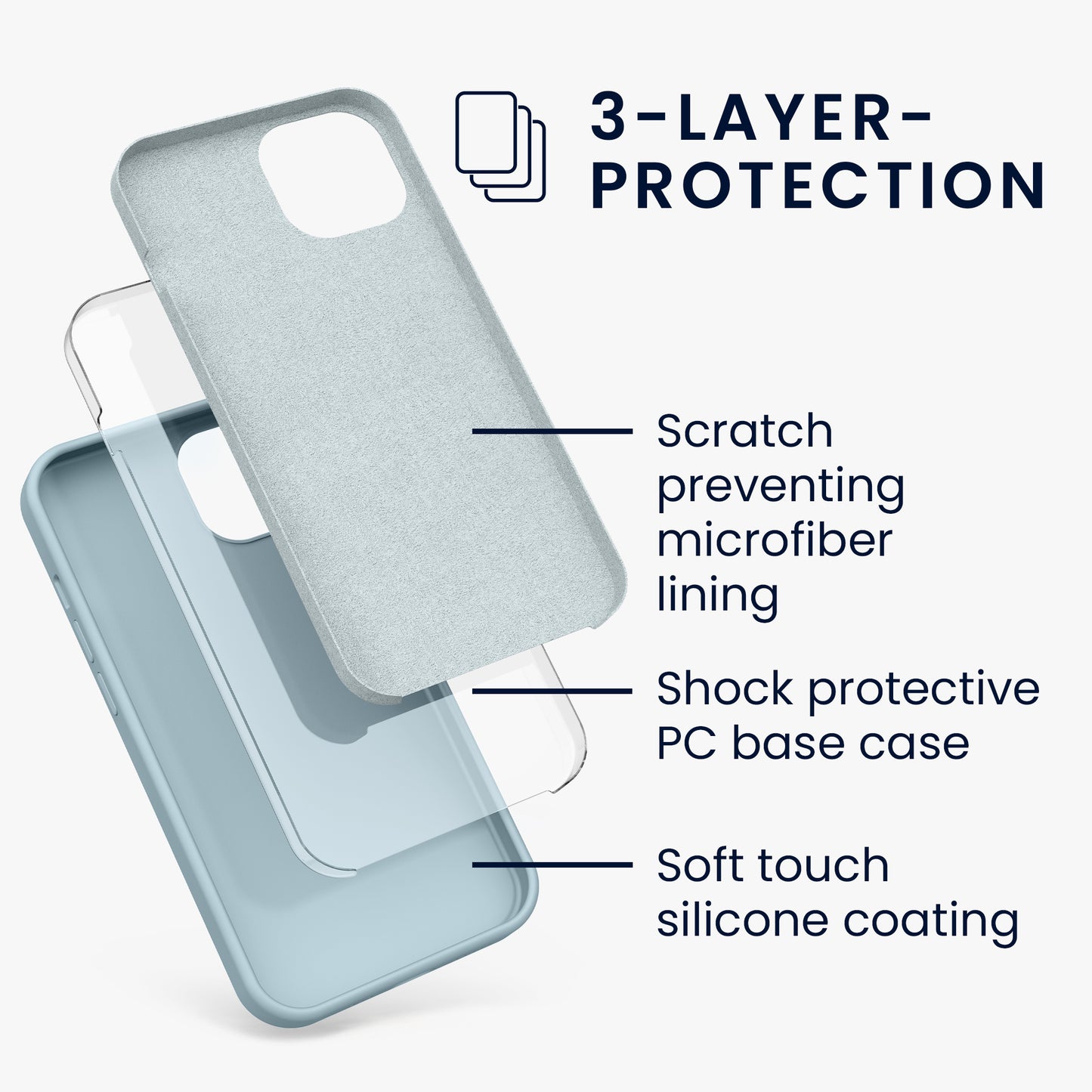 kwmobile Phone Case for iPhone 13 - Wireless Charging
