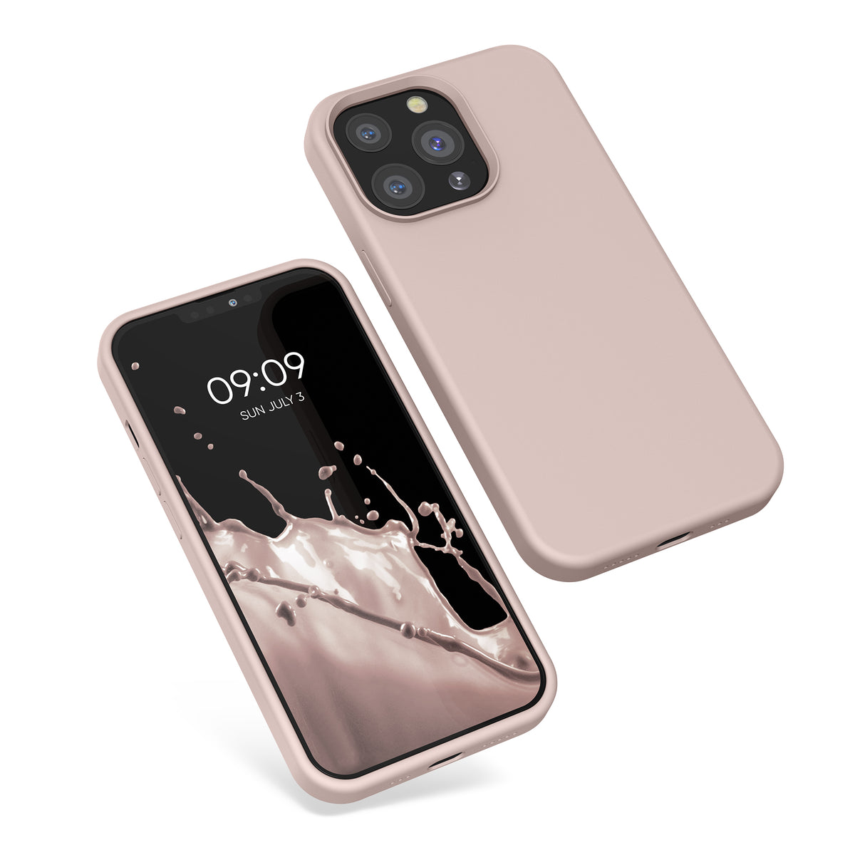 Rubberized Silicone Case for Apple iPhone 13 Pro in Black