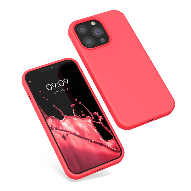 Rubberized Silicone Case for Apple iPhone 13 Pro in Black