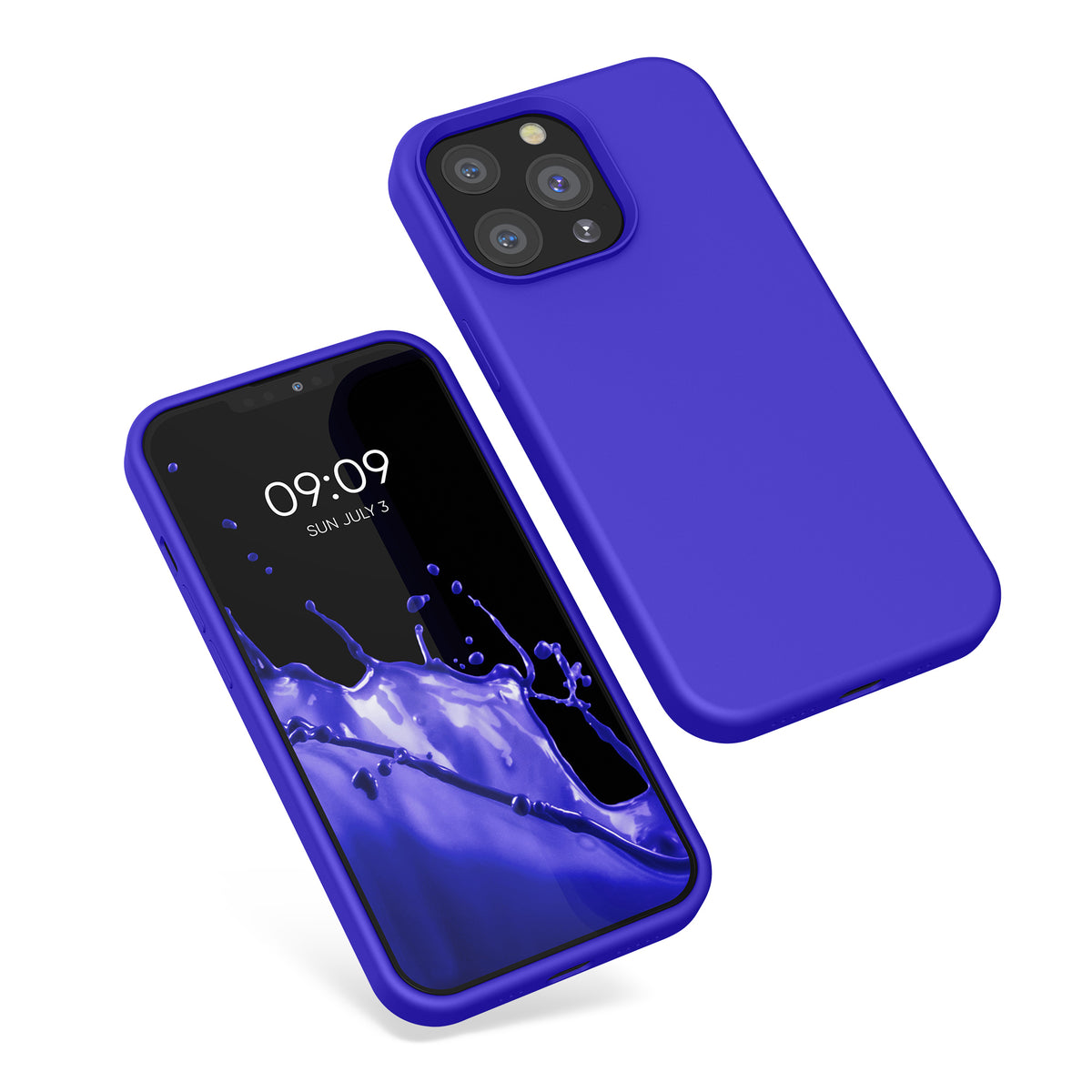 Rubberized Silicone Case for Apple iPhone 13 Pro in Black