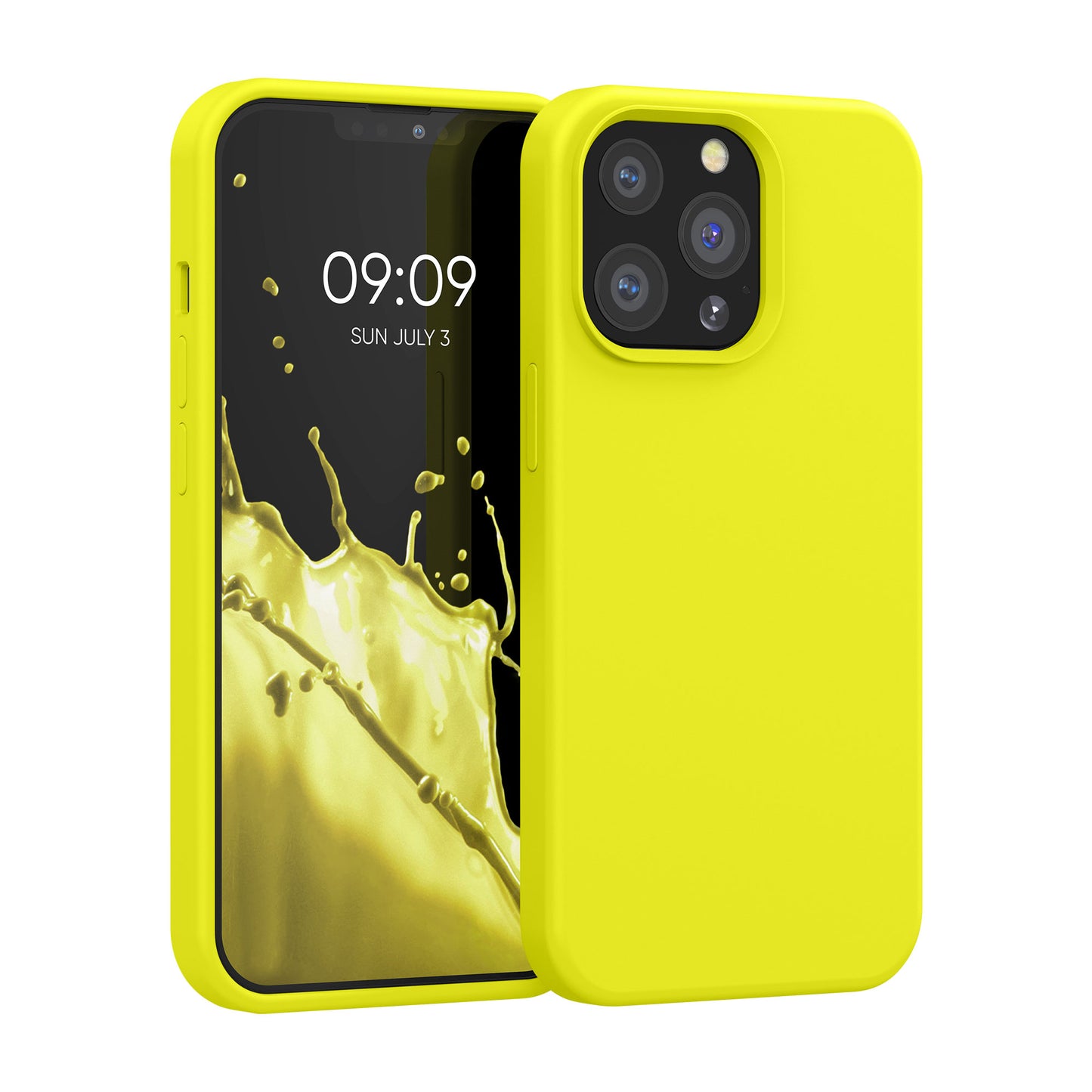 Rubberized Silicone Case for Apple iPhone 13 Pro in Black