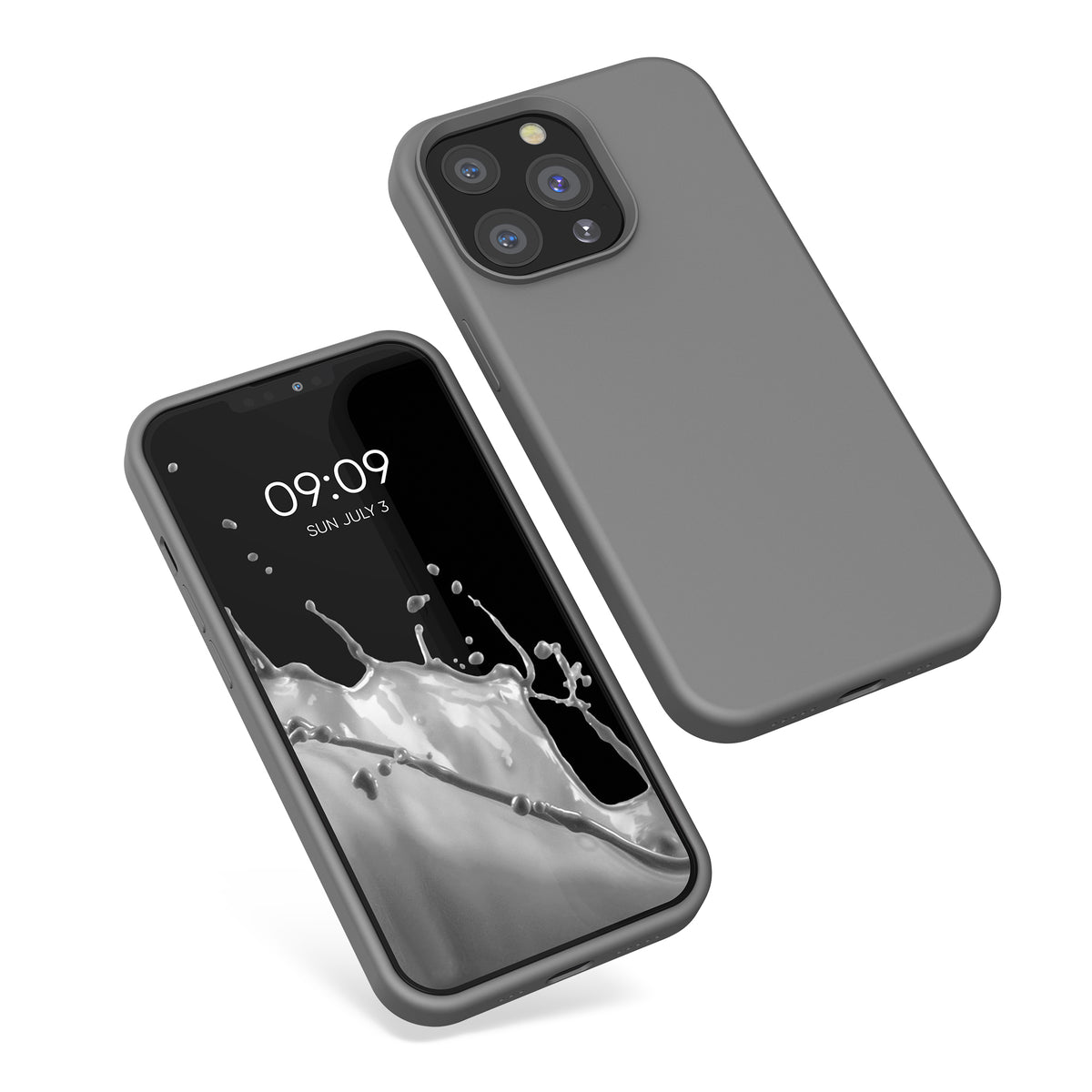 Rubberized Silicone Case for Apple iPhone 13 Pro in Black