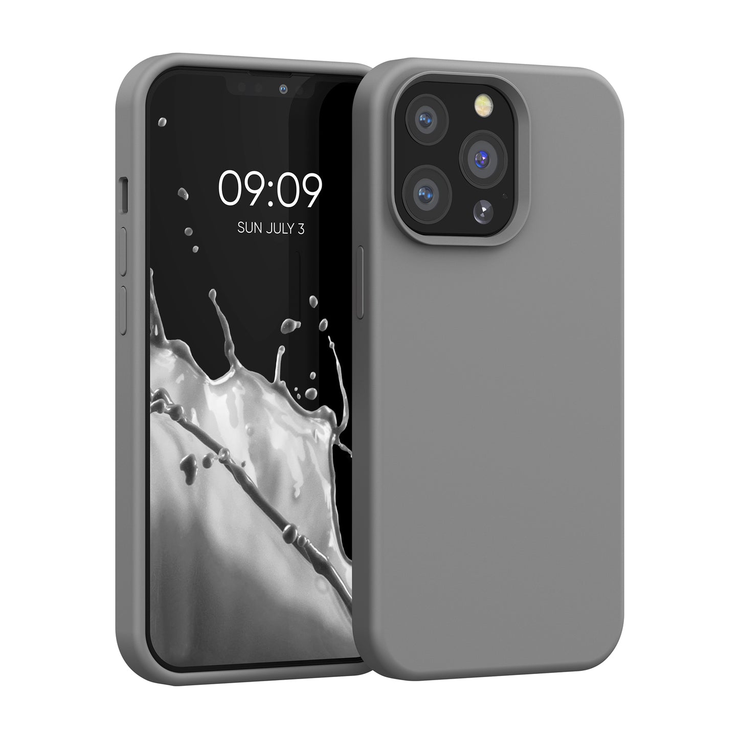 Rubberized Silicone Case for Apple iPhone 13 Pro in Black
