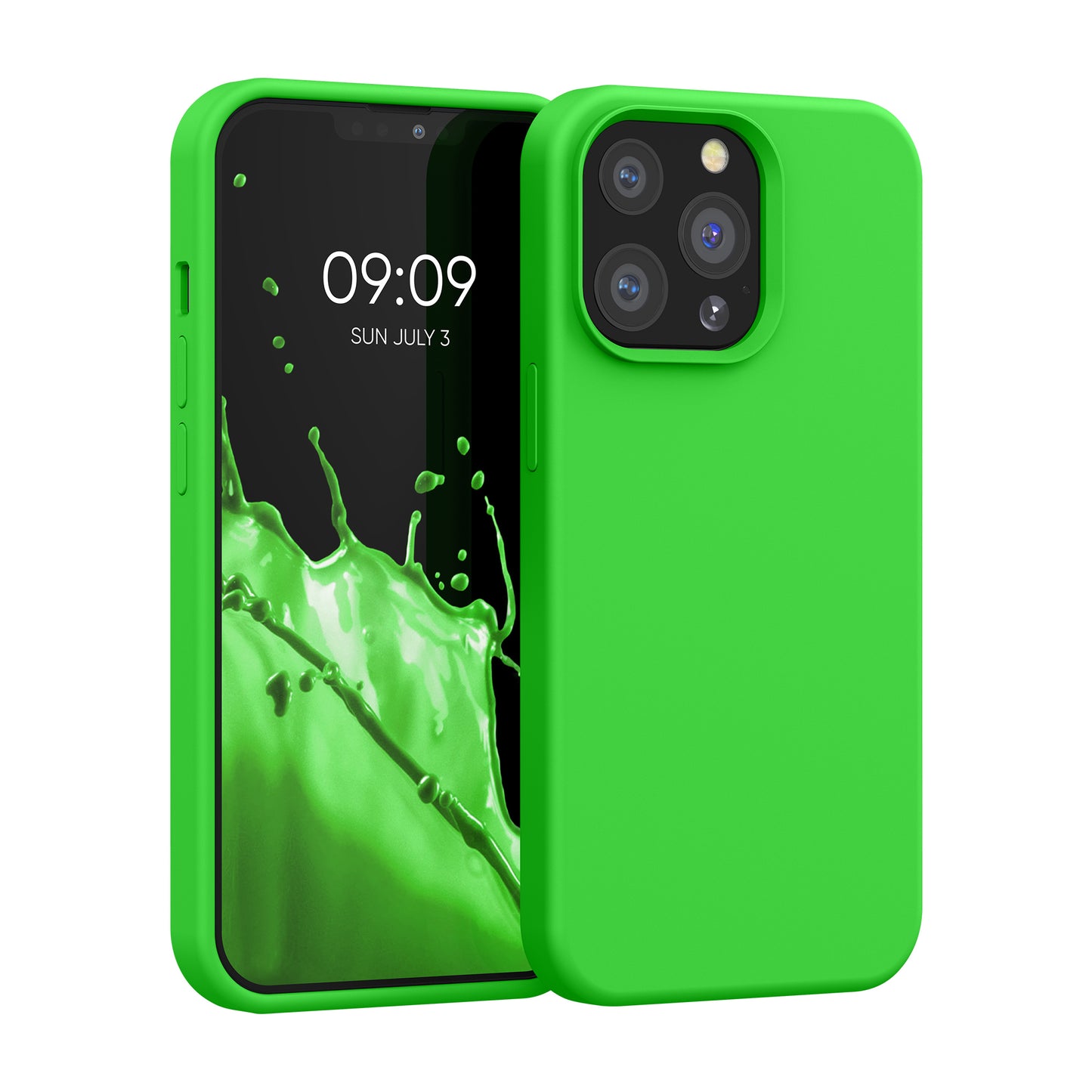 Rubberized Silicone Case for Apple iPhone 13 Pro in Black