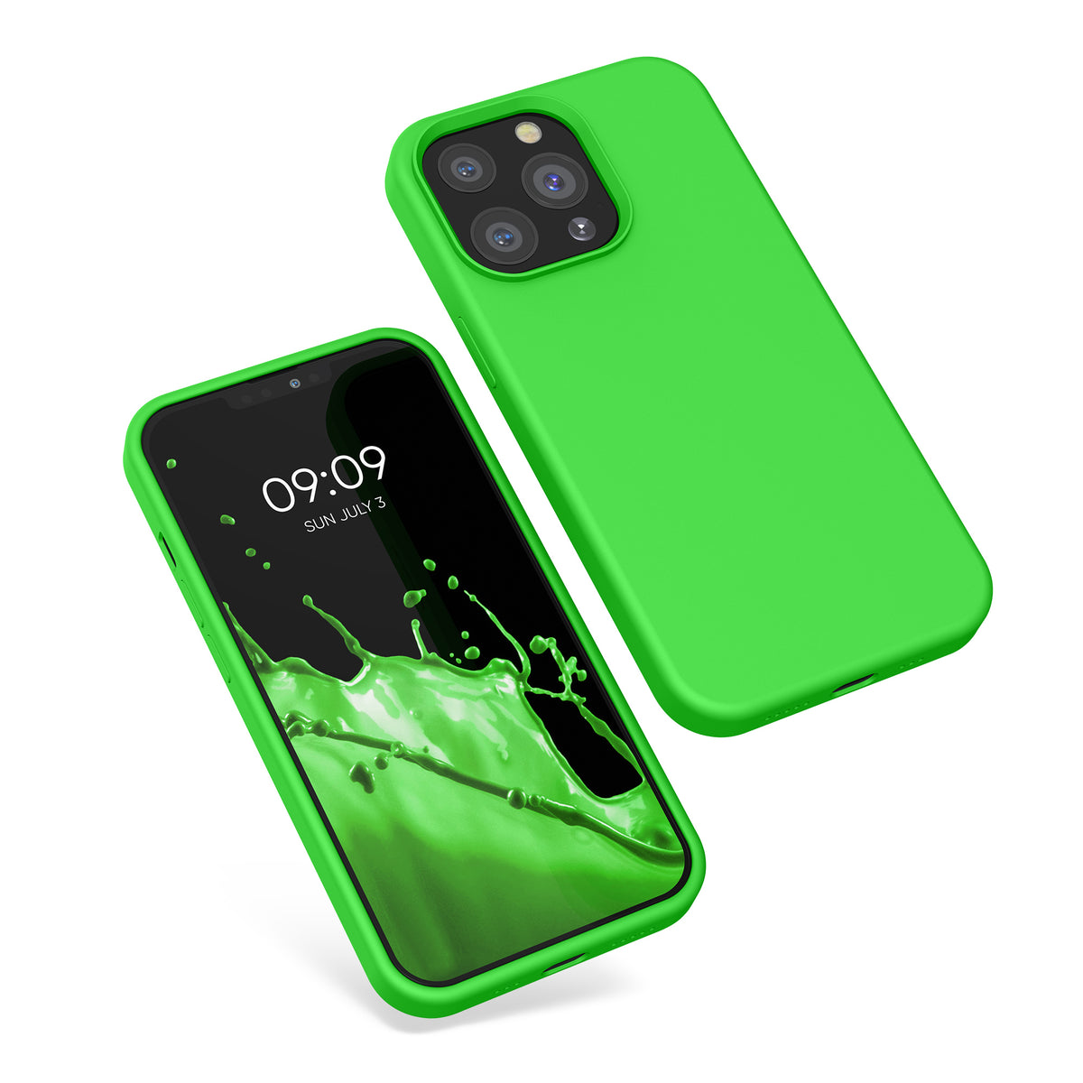Rubberized Silicone Case for Apple iPhone 13 Pro in Black