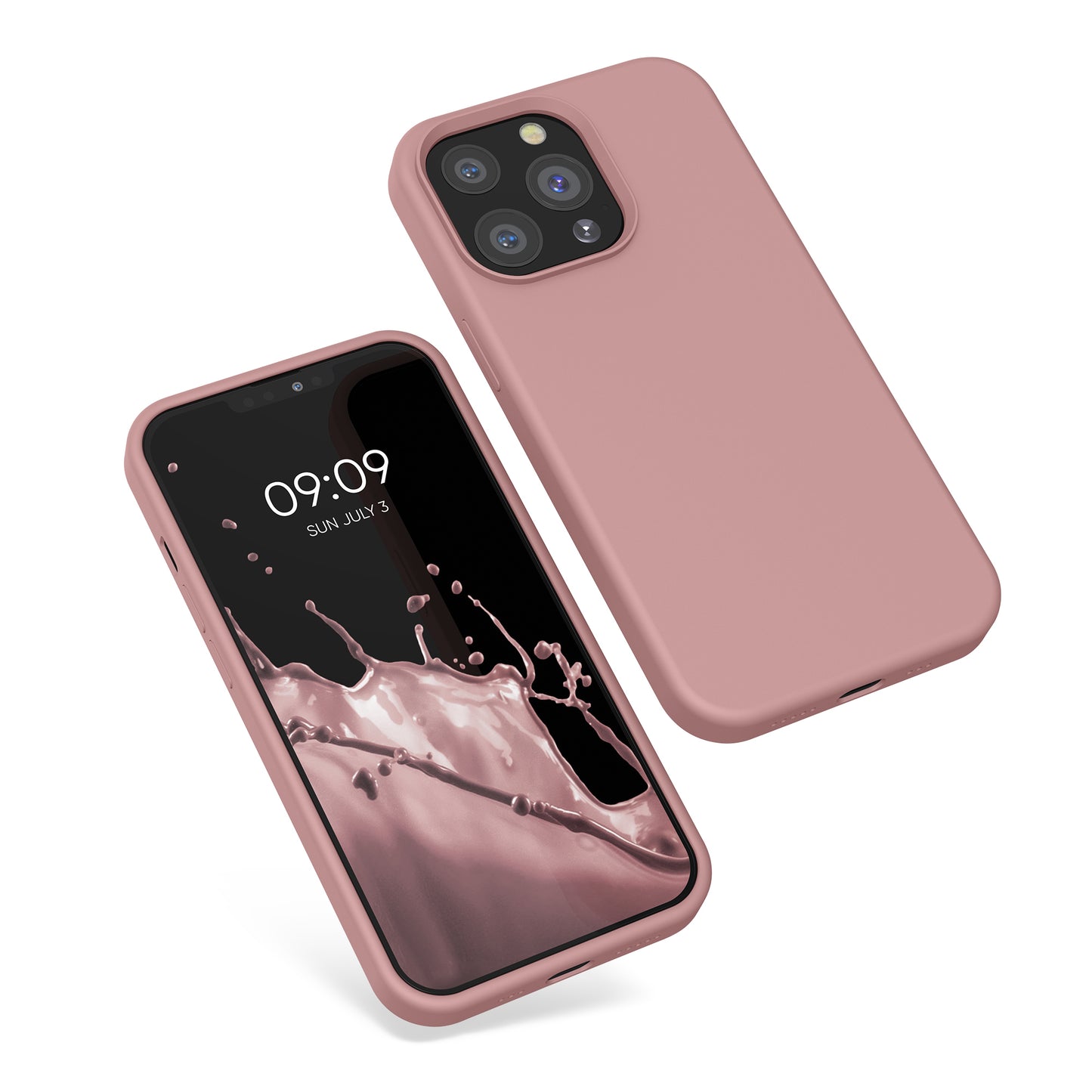 Rubberized Silicone Case for Apple iPhone 13 Pro in Black