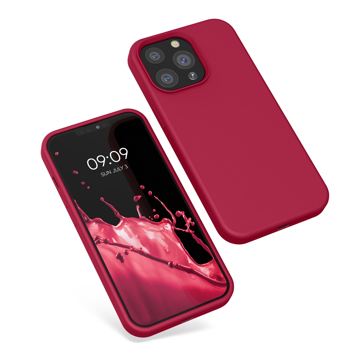 Rubberized Silicone Case for Apple iPhone 13 Pro in Black