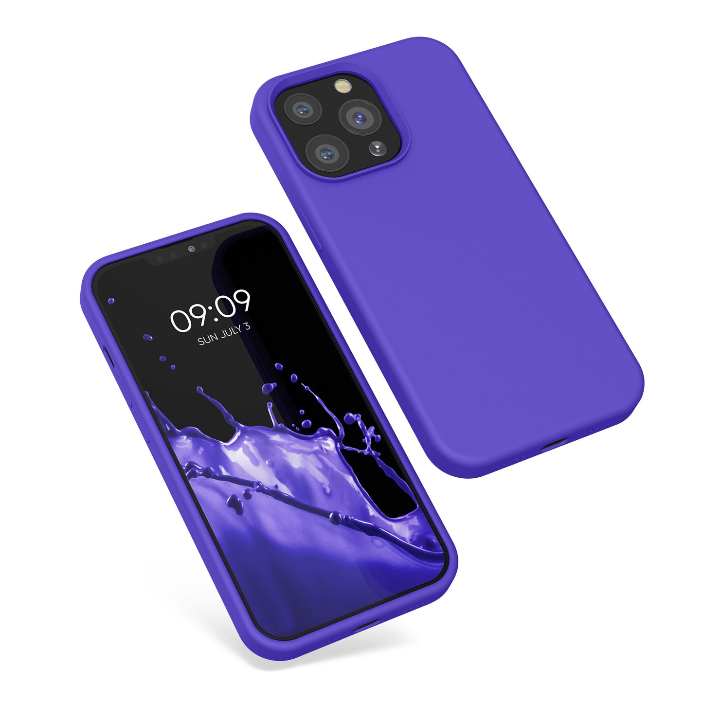 Rubberized Silicone Case for Apple iPhone 13 Pro in Black
