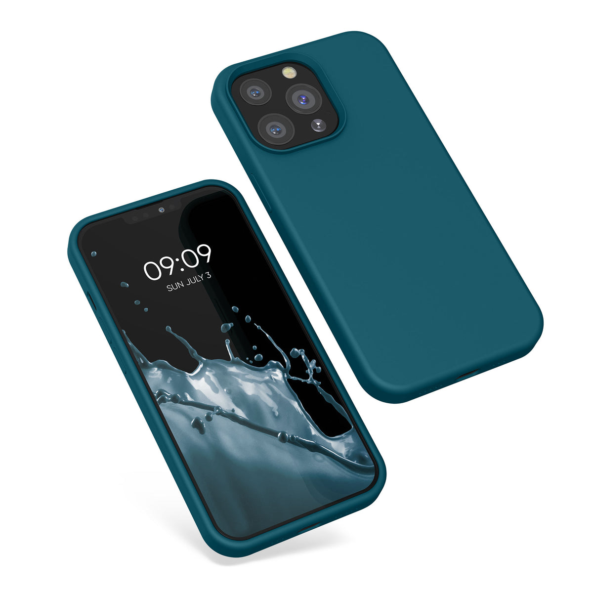 Rubberized Silicone Case for Apple iPhone 13 Pro in Black