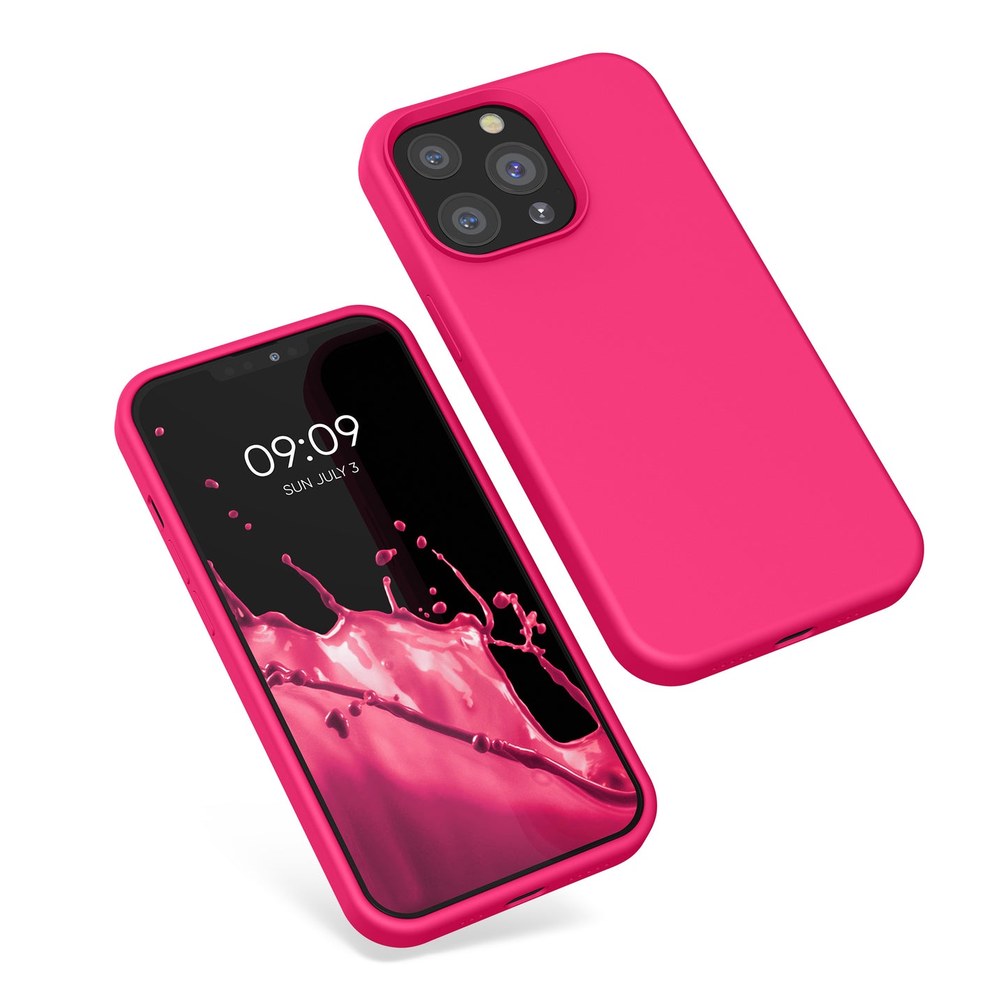 Rubberized Silicone Case for Apple iPhone 13 Pro in Black