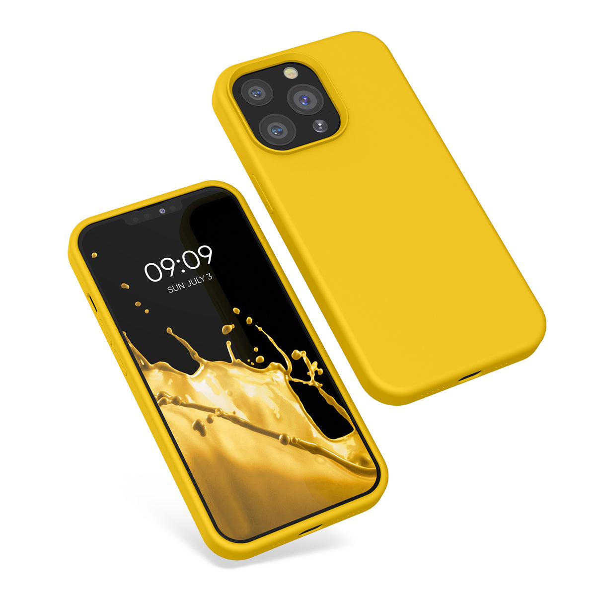 Rubberized Silicone Case for Apple iPhone 13 Pro in Black