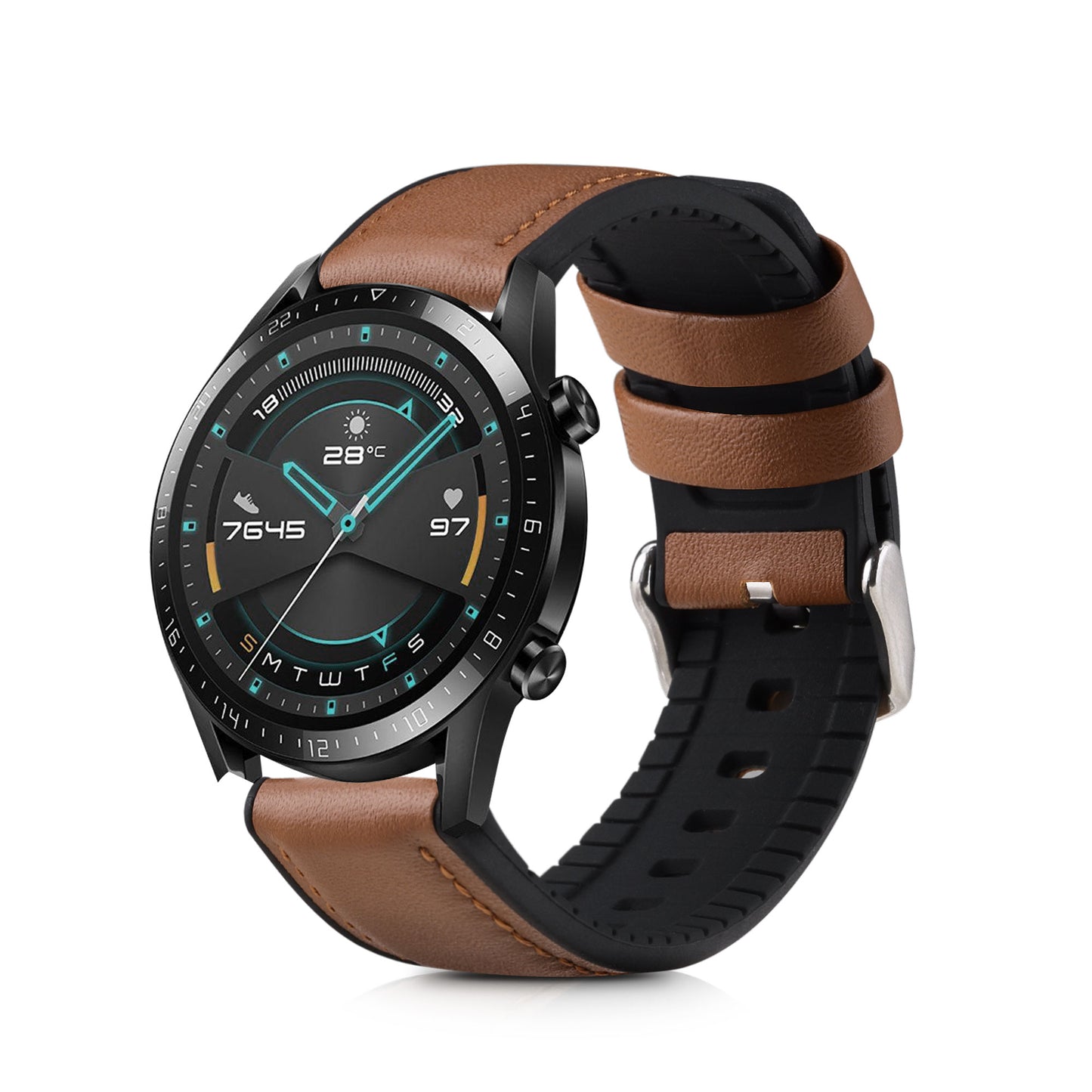 kwmobile Watch Strap for Huawei Watch GT / GT2 / GT3 (46mm) Fitness Tracker Wristband with Watch Clasp Replacement Strap Smartwatch