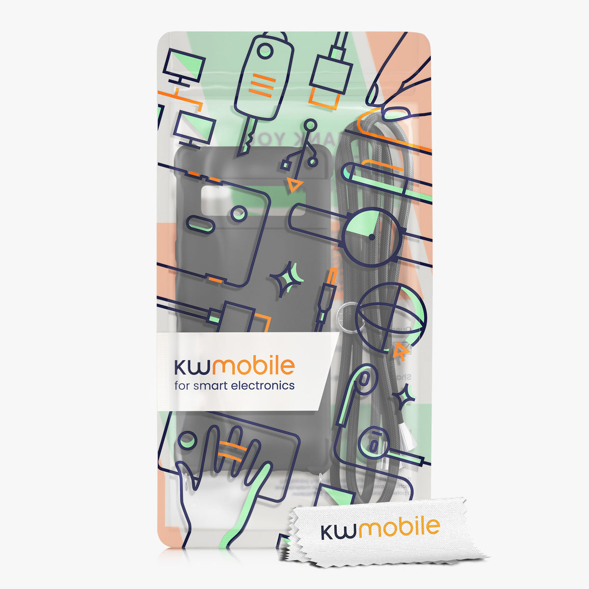 kwmobile Necklace Case compatible with Google Pixel 6 Pro - Cover with Lanyard - Silicone Protective Case