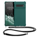 kwmobile Necklace Case compatible with Google Pixel 6 Pro - Cover with Lanyard - Silicone Protective Case