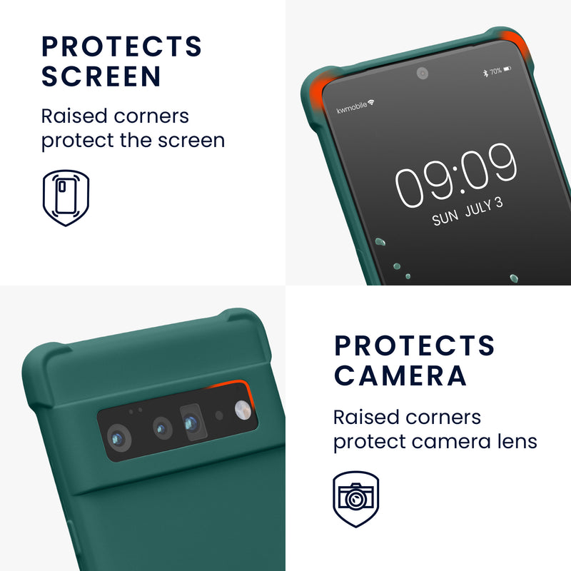 kwmobile Necklace Case compatible with Google Pixel 6 Pro - Cover with Lanyard - Silicone Protective Case