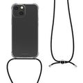 kwmobile Necklace Case compatible with Apple iPhone 13 mini - Silicone Cover with Lanyard Strap Case Transparent