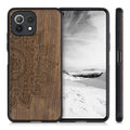 Wooden Hardcase with TPU Bumper for Xiaomi 11 Lite (5G) NE / Mi 11 Lite (5G) Rising Sun