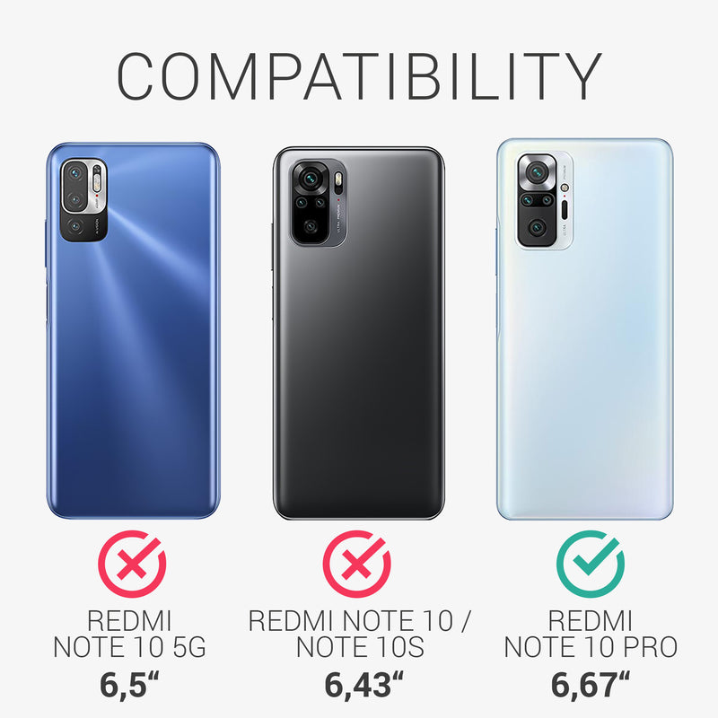 kwmobile Case Compatible with Xiaomi Redmi Note 10 Pro Case - Phone Cover - TPU Phone Case in Rising Sun